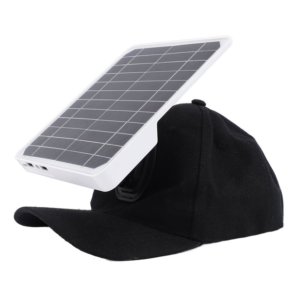 Camping Solar Charger, Panel Solar de 20 W de Alta Eficiencia Puertos USB Duales 5V Con Sombrero Para Pescar