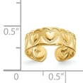 thumbnail image 2 of 14K Yellow Gold Heart Toe Ring, 2 of 2