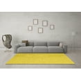 thumbnail image 3 of Ahgly Company Indoor Rectangle Abstract Yellow Contemporary Area Rugs, 2' x 5', 3 of 4