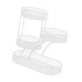 thumbnail image 4 of CarpNettore Bathroom Counter Storage Organizer Shelf Bathroom Countertop Organizer Versatile white, 4 of 9