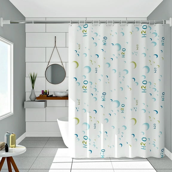 kladzum Thickened Shower Curtain 71"x71" Waterproof Shower Curtain Liner Punch-free Bathroom Partition Shower Curtains with 13 Hanging Rings for Bath, Kitchen, Shower Room