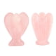 thumbnail image 4 of Faux Crystal Angel Figurine Carved Peace Healing Pocket Angel Statue Stone for Home Meditation Pink, 4 of 10