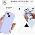 thumbnail image 4 of Compatible with iPhone 15 Plus Case, Soft Silicone Gel Rubber Bumper Microfiber Lining Hard Back Shockproof Protective Phone Case Cover Women Girls Men Boys for iPhone 15 Plus 6.7",Light Purple, 4 of 14