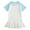 Light Blue1, variant on yillto Girls Cotton Dress Summer Skater Shirt Dresses Casual Short Sleeve Solid Color Dress for Kids