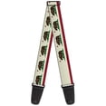 thumbnail image 1 of Buckle-Down Guitar Strap, California Flag Bear Weathered White, 2 Inches Wide, 1 of 1