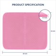 thumbnail image 2 of IGUOHAO Cat Litter Mat, Kitty Litter Trapping Mat, Honeycomb Double Layer, No Phthalate, Urine Waterproof, Easy Clean, Scratch Scatter Control, Catcher Box Pads Rug Carpet, 2 of 7