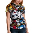thumbnail image 3 of Cuphead T-Shirts for Boys Girls, Kids 3D Print Short Sleeve, Unisex Crew Neck Tee Shirts for Youth, 3 of 9