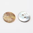 thumbnail image 2 of 200Pcs 2-Hole Flat Round Mother of Pearl Buttons Akoya Shell Button Akoya Shell Button for Garment Sewing Buttons and DIY Craft Projects 10x1mm, 2 of 2