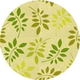 thumbnail image 1 of Ahgly Company Machine Washable Indoor Round Transitional Brown Area Rugs, 6' Round, 1 of 7