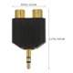 thumbnail image 2 of unbranded 8Ud Conector Divisor De Metal Negro Para Mezcladora Subwoofer Y Computadora, 2 of 6