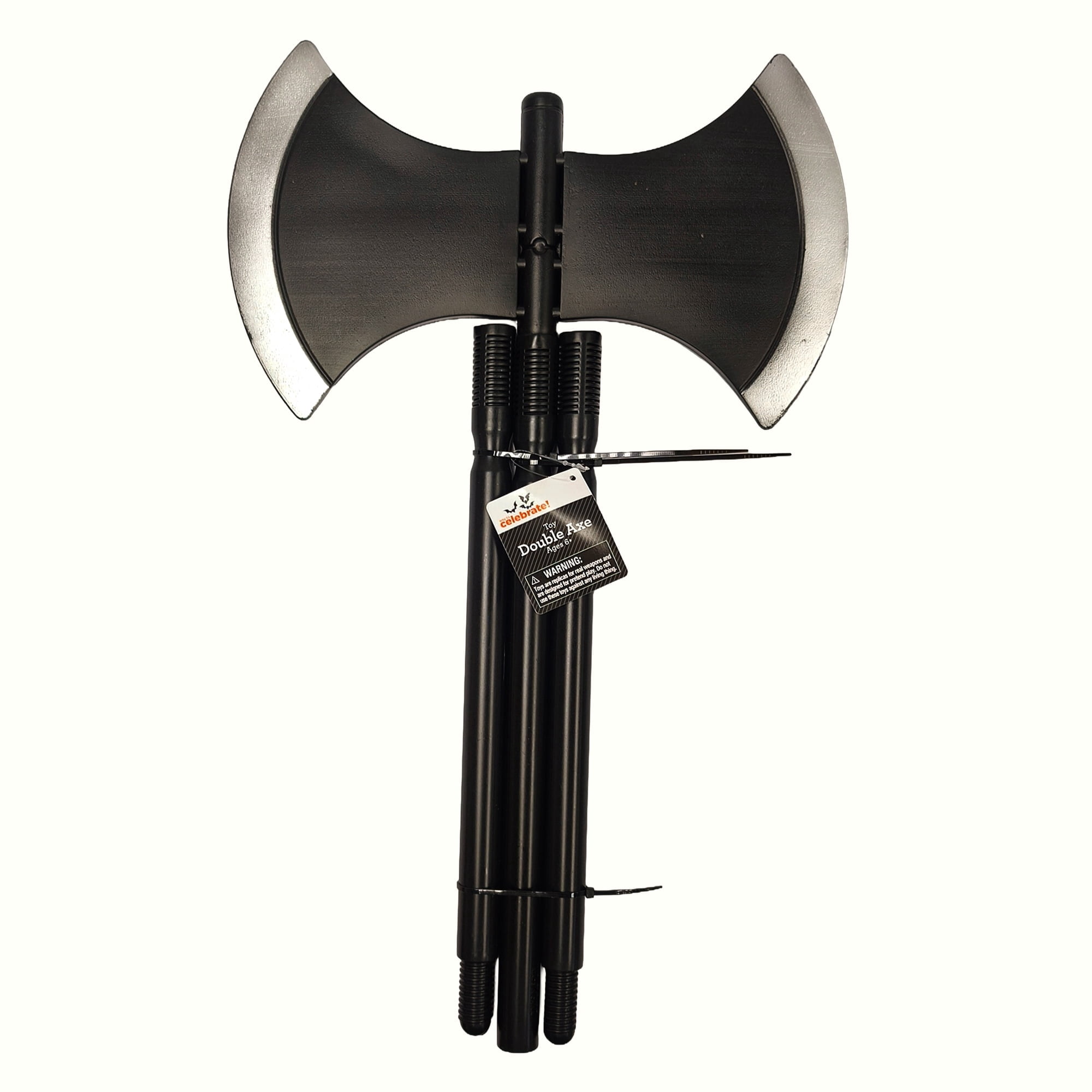 Double Axe Toy Costume Accessory for Children, Black and Gray, Halloween by Way To Celebrate