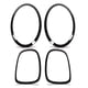 thumbnail image 2 of Embellecedores de la Cubierta Envolvente de la Luz Trasera del Faro Embellecedores de la Cubierta del Faro Negro Brillante para F55 F56 F57 One Cooper S JCW 2014 en Adelante, 2 of 8