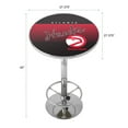 thumbnail image 4 of Atlanta Hawks Hardwood Classics Bar Table with Adjustable Footrest and Acrylic Top, 4 of 5