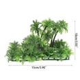 thumbnail image 7 of Aquarium Plastic Artificial Fish for Decorations Aquatic Underwater Green Grass Coconut Trees with Ba, 7 of 7