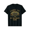 thumbnail image 2 of Vintage "Carry On My Wayward Son" Graphic Tee, Regular-Fit, Family T-Shirt with Retro Car Design, 100% Cotton, Machine Washable for Casual & Outdoor Wear, 2 of 7