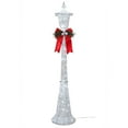 thumbnail image 3 of Haute Decor 60 Inch Tall White Lamppost with LED Lights for Indoor or Outdoor Use, 3 of 4
