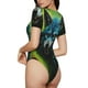 thumbnail image 2 of Balery Fluorescent Wolf Body de cuello redondo de manga corta para mujer Tops de manga corta Tops básicos-Medium, 2 of 7