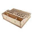 thumbnail image 3 of 2 Sets Leathercraft Punch Stamp Tool Soporte Soporte Organizador Organizador Caja De Almacenamiento Rack Soledad Caja de almacenamiento de madera, 3 of 10