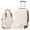 Beige, variant on Carry On Luggage Sets 3 Piece 20 Inch Suitcase Set, ABS+PC Hardshell Lightweight Travel Luggage with Spinner Wheels & YKK Zipper TSA Lock (BEIGE-BROWN, 20 Inch)