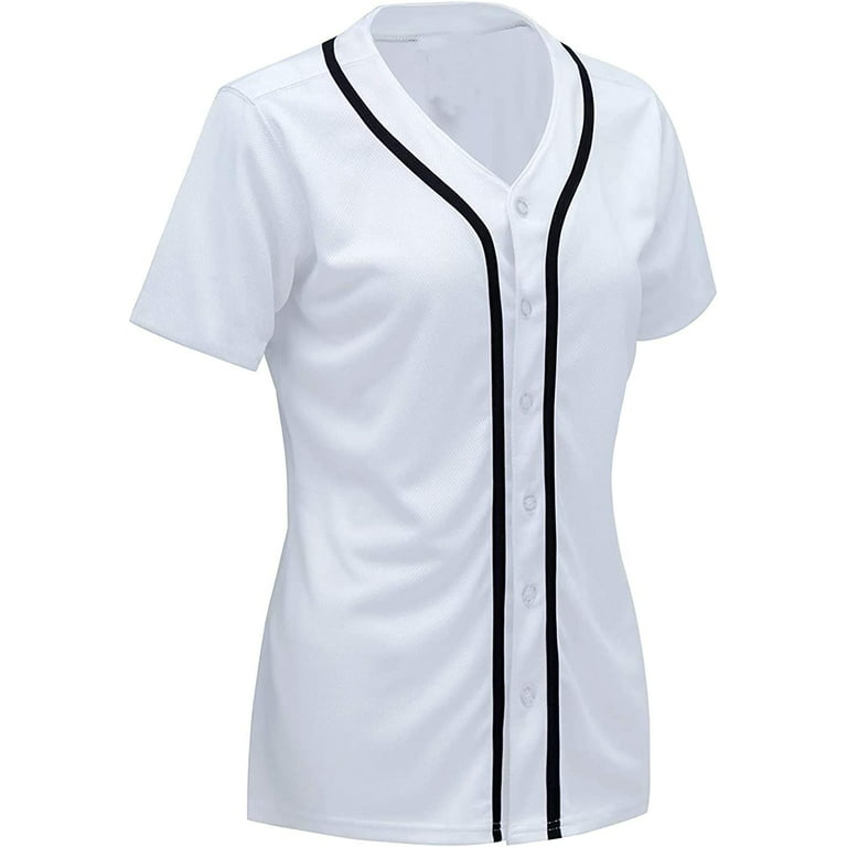  KUAIPAO Blank Baseball Jersey,Short Sleeve Plain Jersey Shirt,Sports  Uniform for Men Women (White, Black, Red,Blue,S-3XL) (S, Black) : Clothing,  Shoes & Jewelry