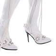 thumbnail image 6 of Almencla 1:6 Action Figures High Boots Ball Jointed Doll Shoes DIY Durable PU Leather 12 inch Doll High Heel Boots Female Figure Boots white, 6 of 7