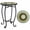 Yellow, variant on Biotree 14 Inch Mosaic Patio Accent Table, Metal Outdoor Side Table Plant Stand with Sunflower Floral Top and X-Base for Backyard Poolside, Yellow