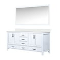 thumbnail image 5 of White 72 In. Double Bath Vanity With Quartz - 70 Mirror Included , Spacious Storage Surface, Stain-, Generous, 5 of 7