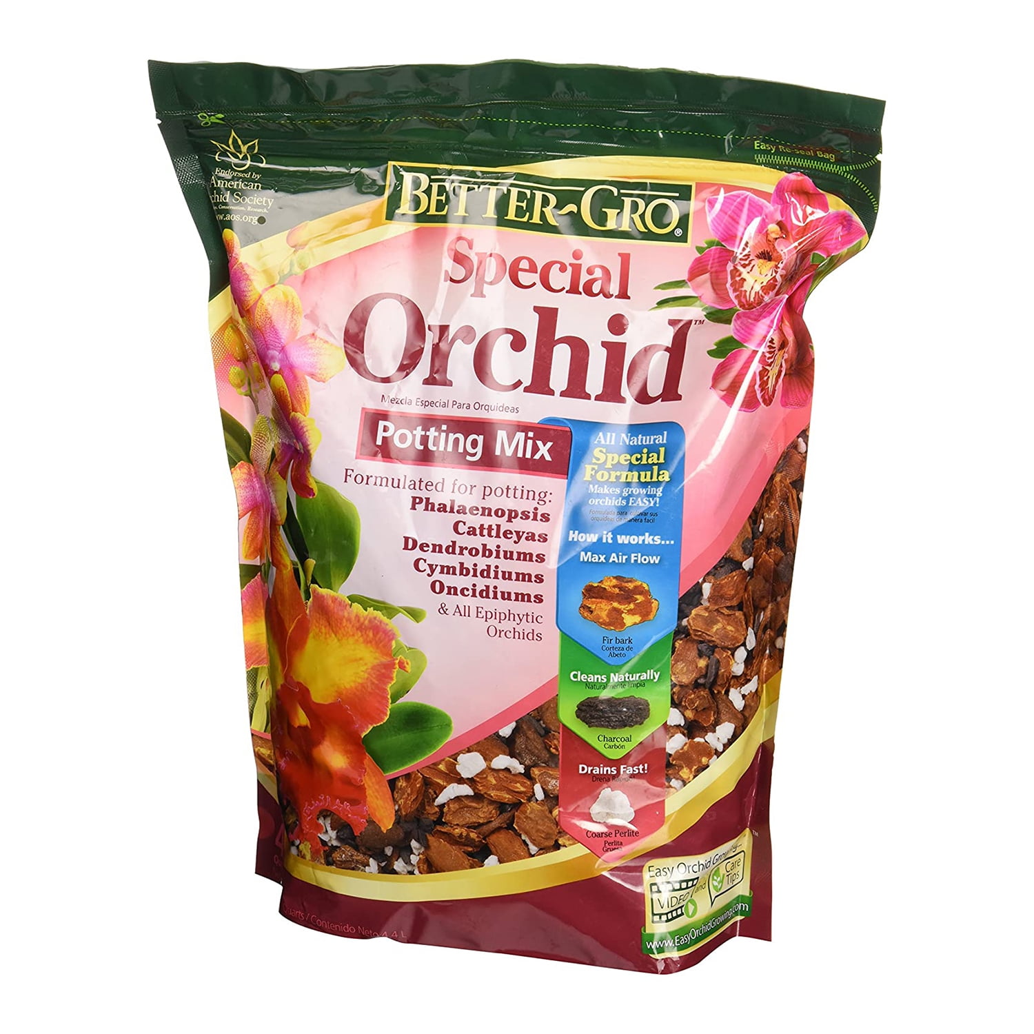 Sun Bulb Better-Gro Special Orchid Flower Potting Soil, 8 Qt (2 Pack)