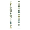 thumbnail image 1 of Pendientes Swarovski Gema Drop Green Crystal de metal dorado, 1 of 6