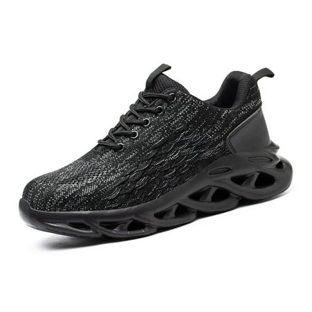 

Men’s Lightweight Work Shoes Steel Toe Safety Shoes Breathable Anti-pierce Construction Working Sneakers Women Nonslip Sports Shoes