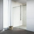 thumbnail image 5 of VIGO Luca 56 to 60 in. W x 79 in. H Sliding Frameless Shower Door in Stainless Steel with 3/8 in. (10mm) Clear Glass, 5 of 5