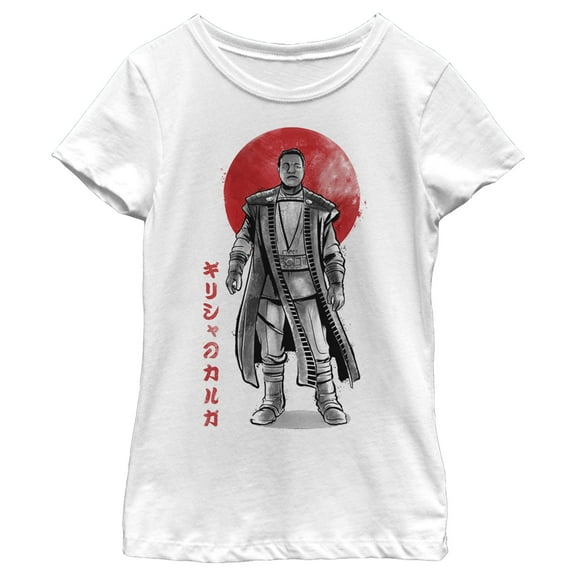 Girl's Star Wars: The Mandalorian Greef Karga Watercolor Portrait Graphic Tee White X Small