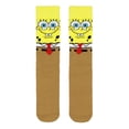 thumbnail image 6 of SpongeBob Socks Nickelodeon SpongeBob SquarePants Men's Character 3D Felt Tie Knit Mid Calf Crew Sock Shoe Size 6-12, 6 of 6