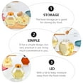 thumbnail image 2 of BRIGHTFUFU 2Pack Transparent Sealed Jars Glass Honeypot for Kitchen Organization, 2 of 8