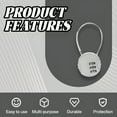 thumbnail image 4 of MELIVO Bike Lock,5.31" Bike Lock For Kids,Cable Bicycle Lock Kids Bike Lock,Silver, 4 of 7