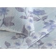 thumbnail image 3 of Ambesonne Floral Quilted Bedspread Set 3 Pcs, Winter Art Flower Sketchy, Queen, Pale Blue and Dark Indigo, 3 of 4