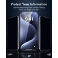 thumbnail image 3 of Protector de pantalla de privacidad ESR para iPhone 15 Pro Max (paquete de 3), 3 of 8
