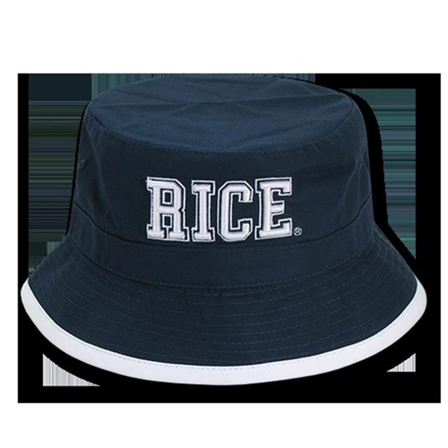 W Republic Apparel 600-172-NVY-07 Rice University Freshman Bucket, Navy Large & Extra Large