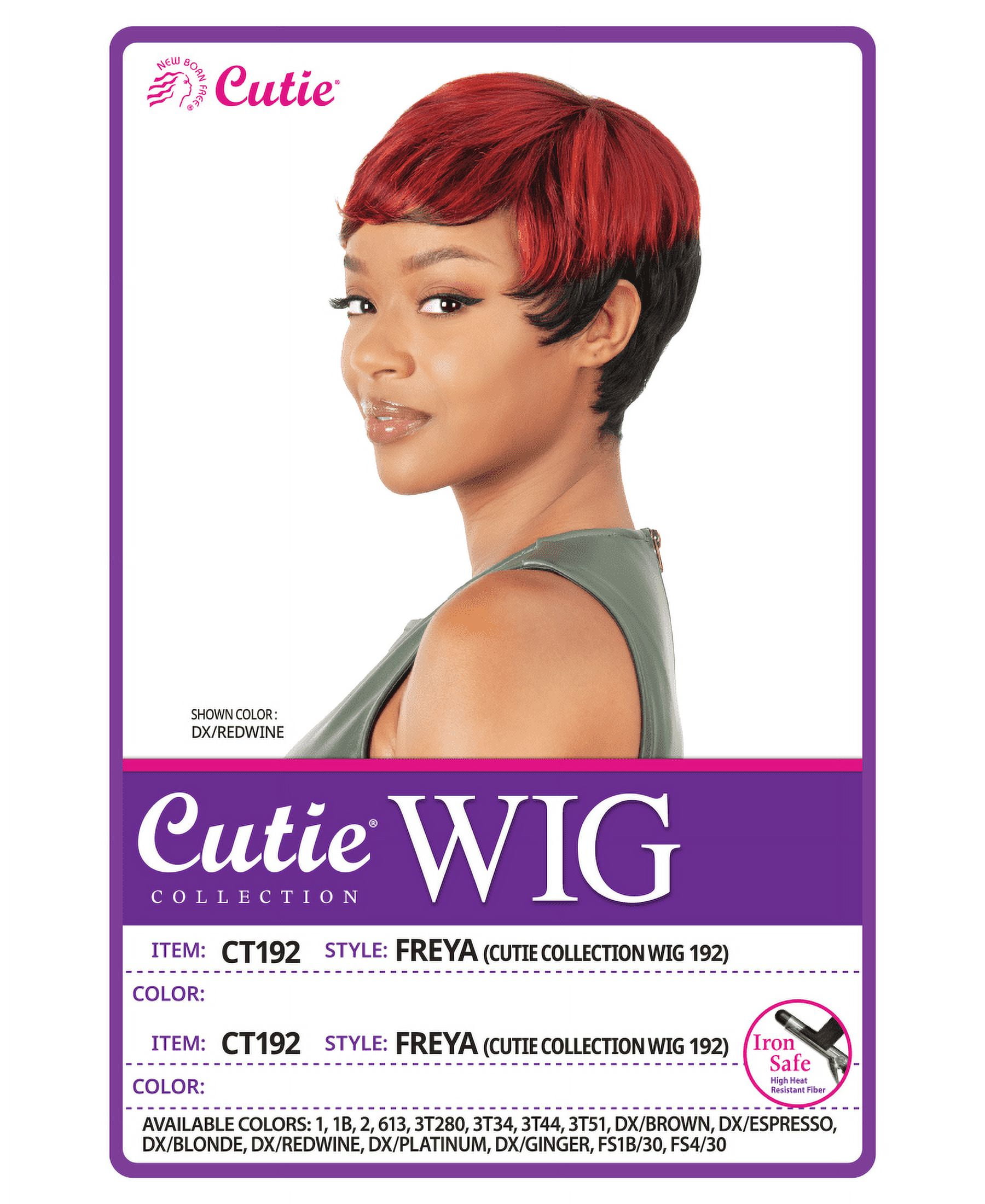 New Born Free Synthetic Cutie Full Wig Short Boycut Pixie Style - CT192 FREYA (1B)