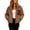 Coffee, variant on Women Relaxed Sherpa Jackets with Soft & Quality Polyester Construction for Everyday Wear