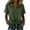 *Army Green, variant on Women's Collared V-Neck Tie Front Top,Rolled Short Sleeve Casual Shirt For Women,Ladies Lightweight Summer Knot Hem Blouse,Blue,S-3XL