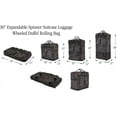 thumbnail image 6 of 30" 36" 40" Rolling Wheeled Duffel Bag Spinner Luggage Expandable (Black, 36"), 6 of 6