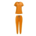 thumbnail image 3 of Las mujeres friegan los trajes determinados del trabajo de de la ropa de trabajo del uniforme para la atención sanitaria de la Amarillo, 3 of 8