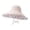 Beige, variant on Double Layer Sun Protective Bucket Hat with Wide Brim and Floral Pattern for Women Outdoor Activities