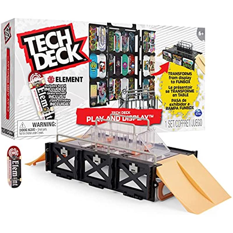 TECH DECK, Play and Display Transforming Ramp Set and Carrying Case