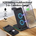 thumbnail image 4 of Wireless Charger for MagSafe, 5-in-1 Portable Travel Charging Station with Night Light, USB Connectivity, and 15W Fast Foldable Magnetic Stand, for Apple Series., 4 of 6