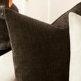 thumbnail image 2 of SUSIELADY Pack of 2 Decorative Throw Pillow Covers, 18x18 Inch, Soft Textured Square Cushion Covers with Zipper for Sofa, Couch, Bed, Living Room, Farmhouse, Cozy Accent Pillows, Brown, 2 of 7
