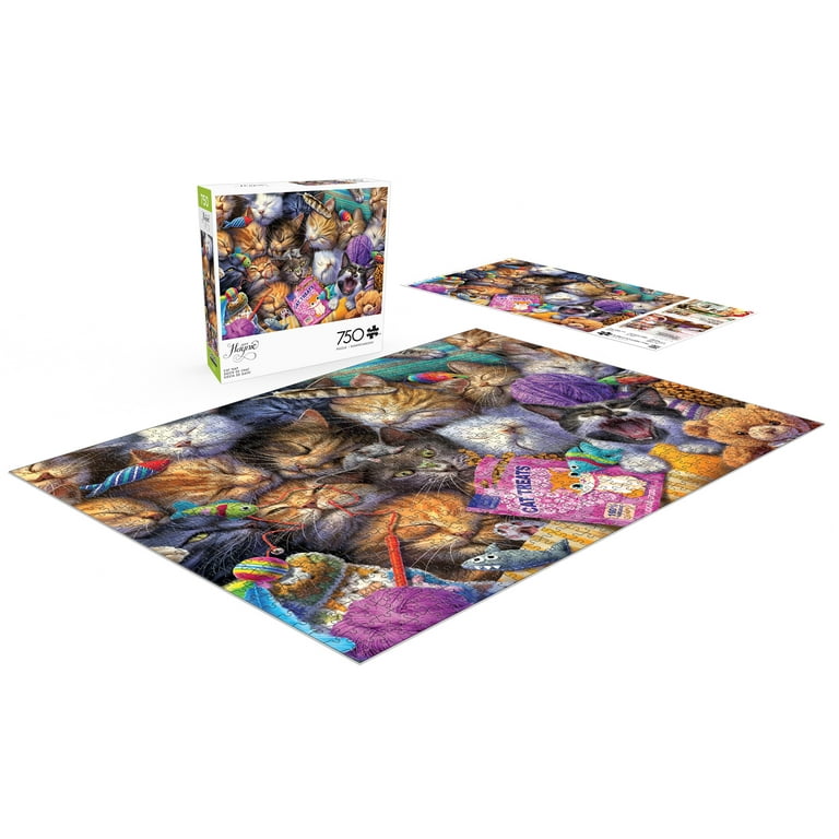 Buffalo Games Cat Nap 750-Piece Cats Puzzle - 24 x 18 Inch