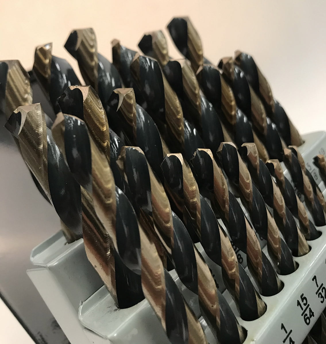 Fairmount Tools 29 Piece High Speed Steel Drill Bit Set HRC62-63 Steel Bronze Black