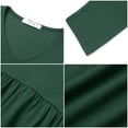 thumbnail image 5 of UVN Fall Blouses for Women Long Sleeve V Neck Peplum Tunic Tops Casual Babydoll Flowy T Shirts, 5 of 7
